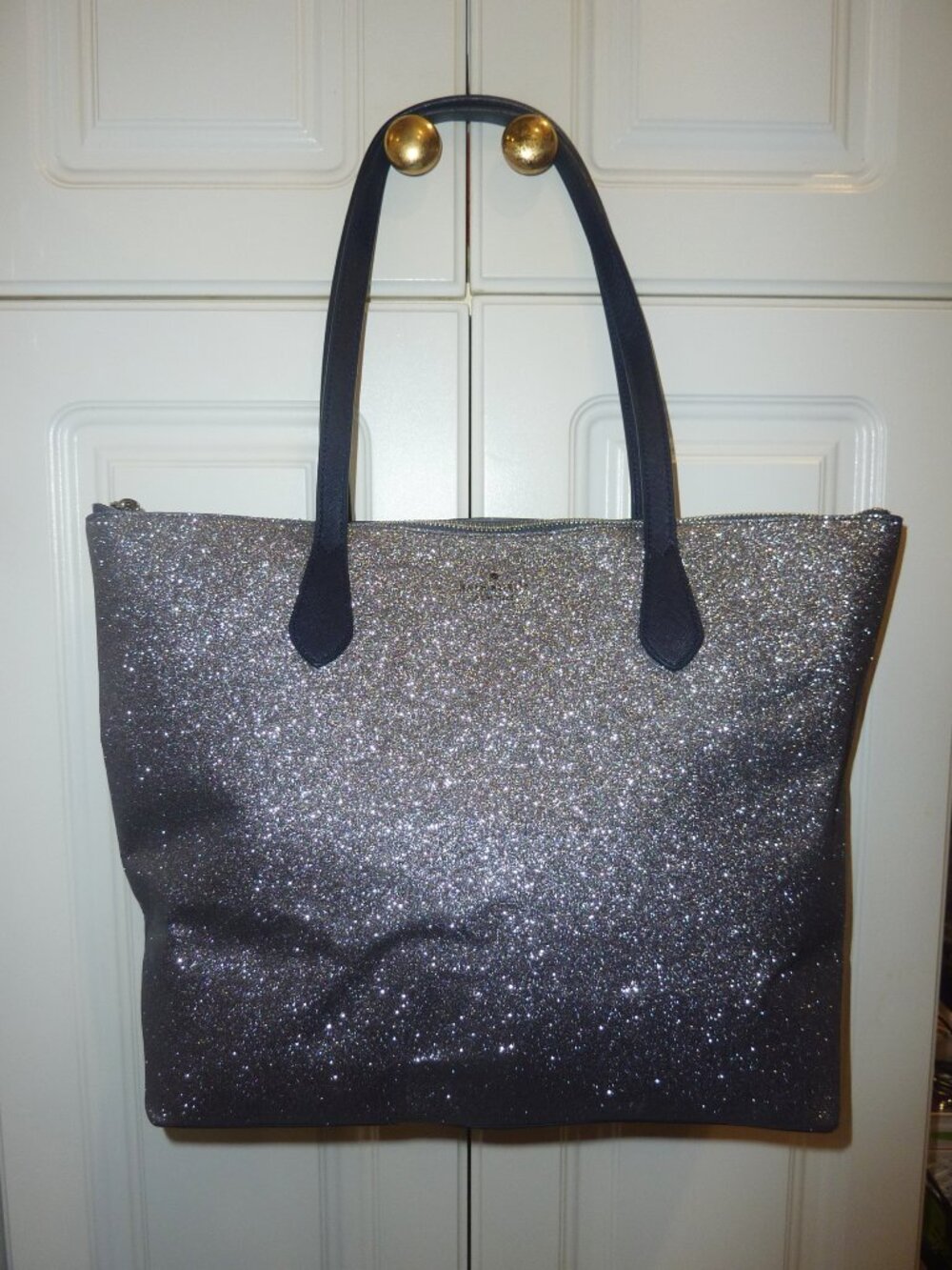 MINT Kate Spade Glitter Accent Purse Shoulder Tote Bag